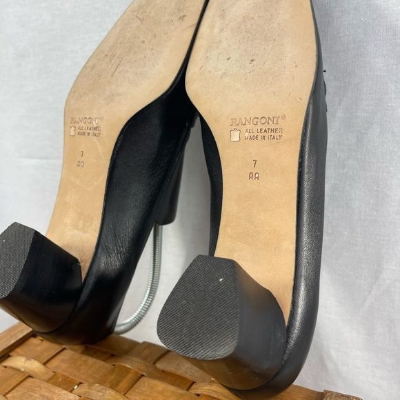 Rangoni Firenze Black loafers womens shoes size 7 AA excellent condition - Picture 6 of 8